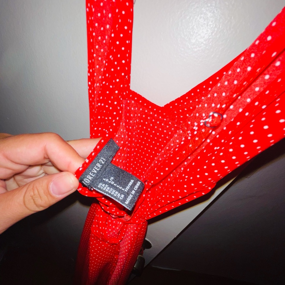 Forever 21 Polka Dot Maxi Dress - Picture 3 of 5